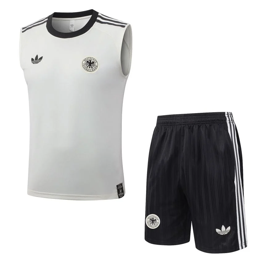 Debardeur Short Allemagne 2026 2027 Blanc Cassé