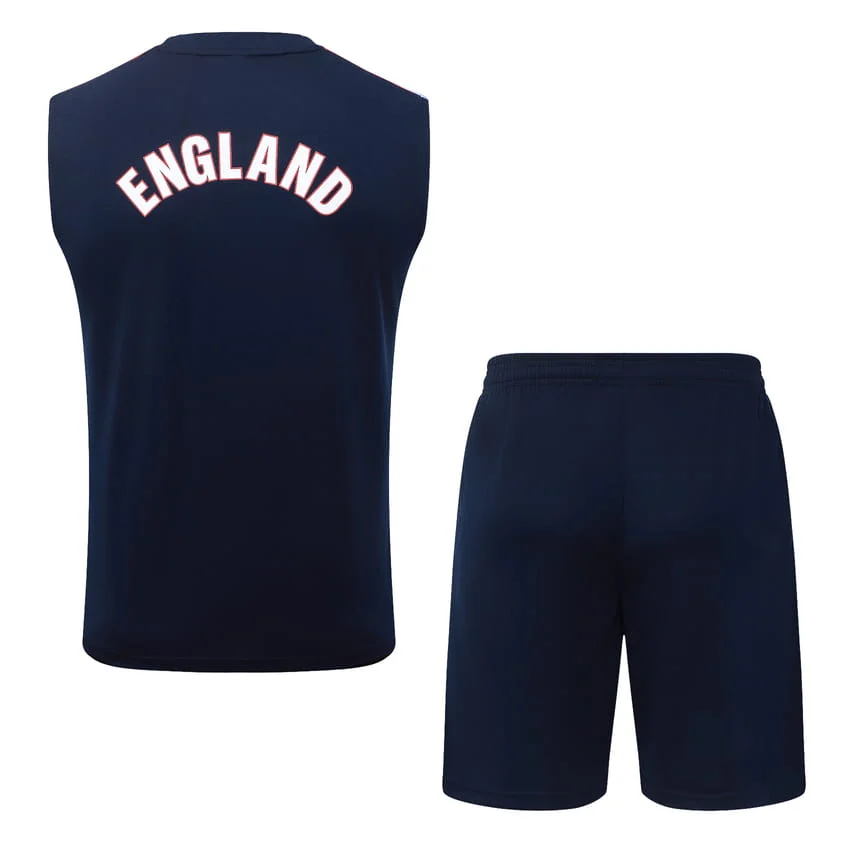 Debardeur Short Angleterre 2026 2027 Bleu Sombre