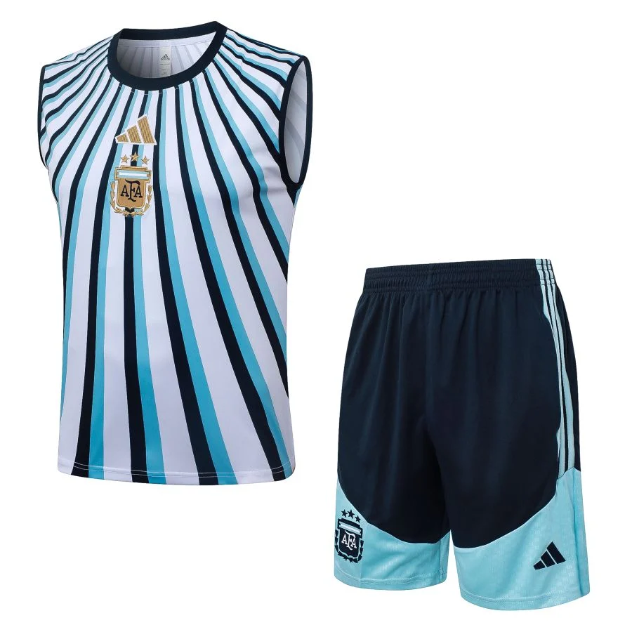Debardeur Short Argentine 2026 2027 Bleu Ciel Rayé (1)