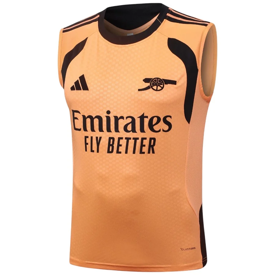Debardeur Short Arsenal 2026 2027 Noir Orange (3)