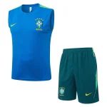Debardeur Short Bresil 2026 2027 Bleu Ciel