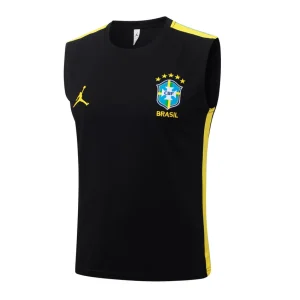 Debardeur Short Bresil 2026 2027 Noir Jaune