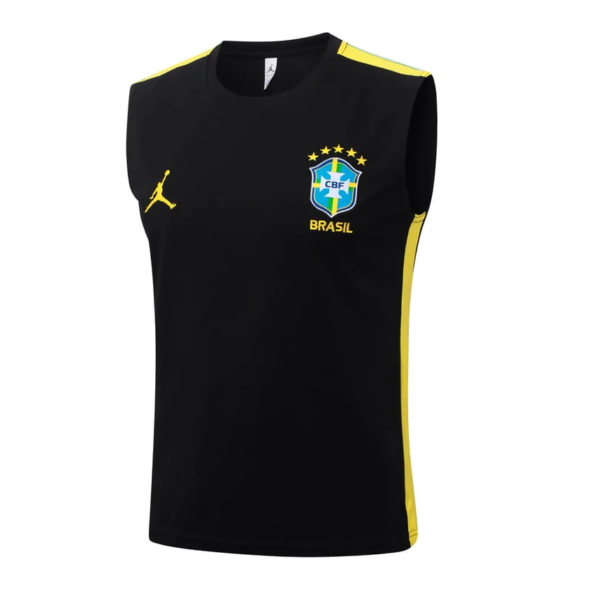Debardeur Short Bresil 2026 2027 Noir Jaune
