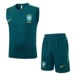 Debardeur Short  Bresil 2026 2027 Vert Foncé