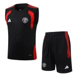 Debardeur Short Manchester United 2026 2027 Noir Charbon