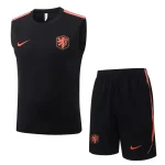 Debardeur Short Pays Bas 2026 2027 Noir Orange