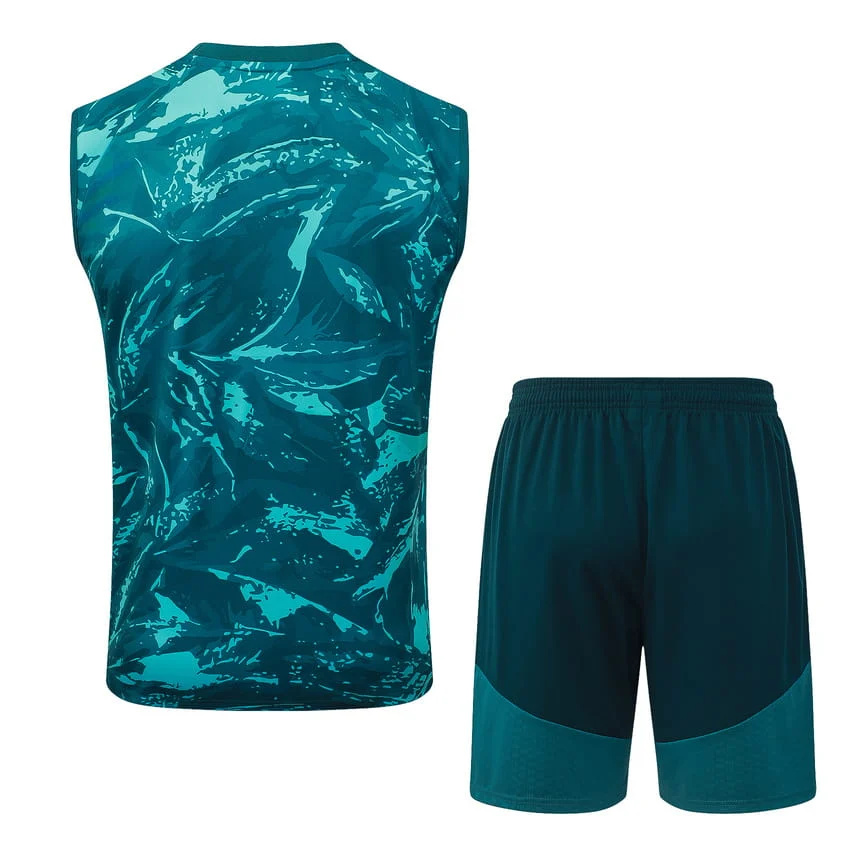 Debardeur Short Real Madrid 2026 2027 Vert Nuit