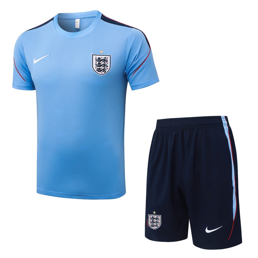 Conjunto de camiseta y pantalón corto de Inglaterra 2026/2027 - Azul celeste