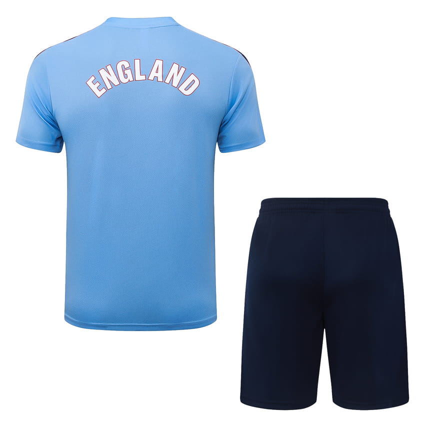 Conjunto de camiseta y pantalón corto de Inglaterra 2026/2027 - Azul celeste