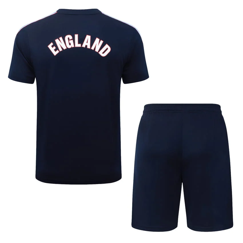 Ensemble Maillot Short Angleterre 2026 2027 Bleu Sombre