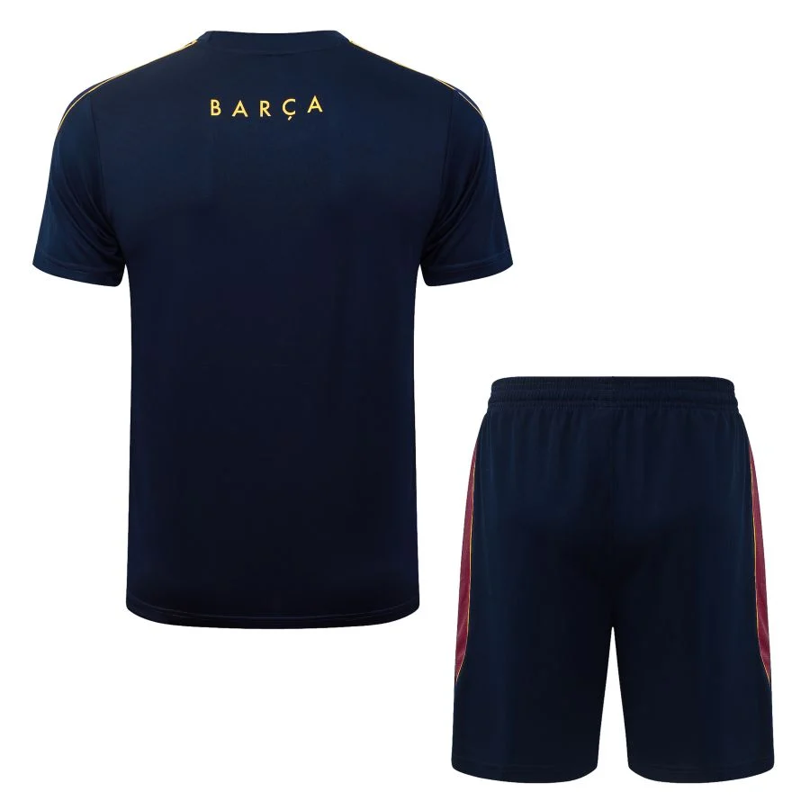 Ensemble Maillot Short Barca 2026 2027 Bleu Nuit (2)