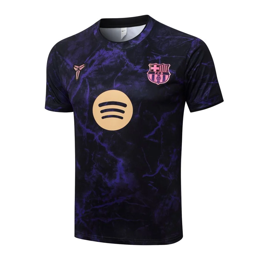 Ensemble Maillot Short Barca 2026 2027 Noir Violet (4)