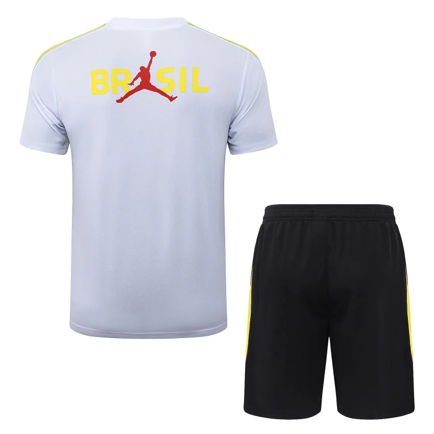 Ensemble Maillot Short Bresil 2026 2027 Blanc