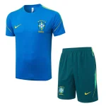 Ensemble Maillot Short Bresil 2026 2027 Bleu Ciel