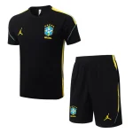 Ensemble Maillot Short Bresil 2026 2027 Noir Jaune