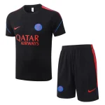 Ensemble Maillot Short PSG 2026 2027 Noir Rouge