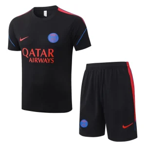 Ensemble Maillot Short PSG 2026 2027 Noir Rouge