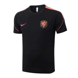 Ensemble Maillot Short Pays Bas 2026 2027 Noir Orange