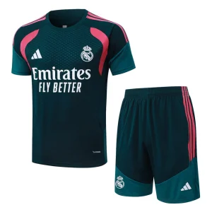 Ensemble Maillot Short Real Madrid 2026 2027 Bleu Pétrole