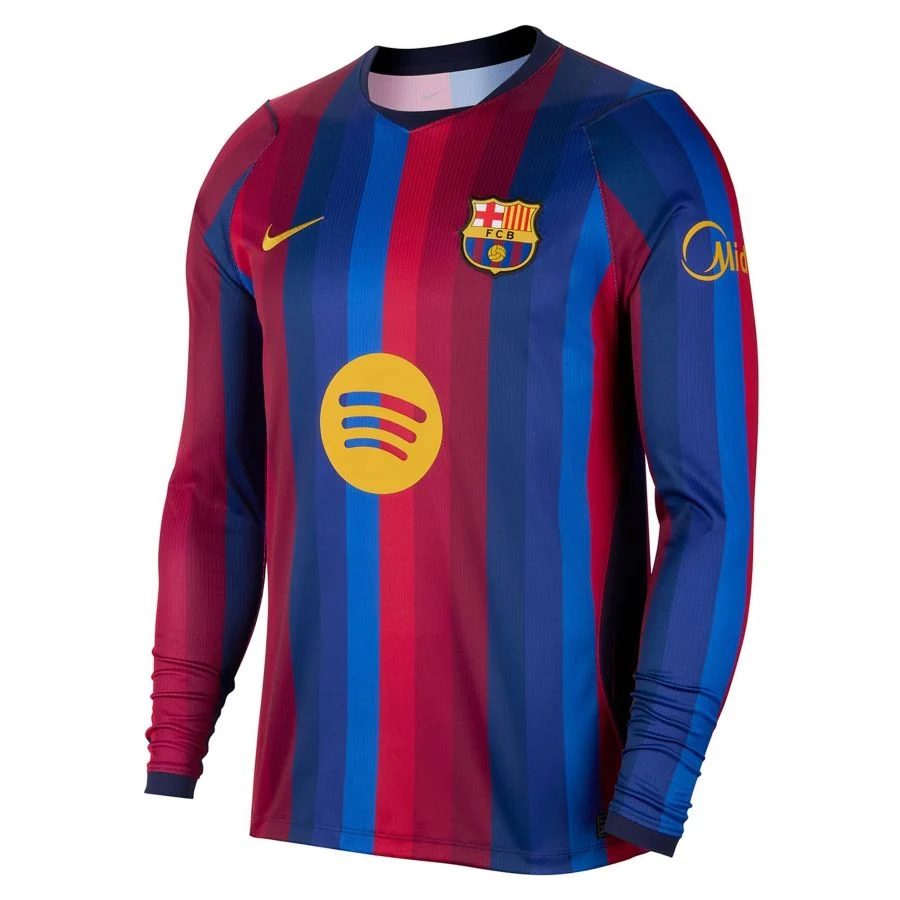 Maillot Barca Domicile 2026 2027 Manches Longues (1)