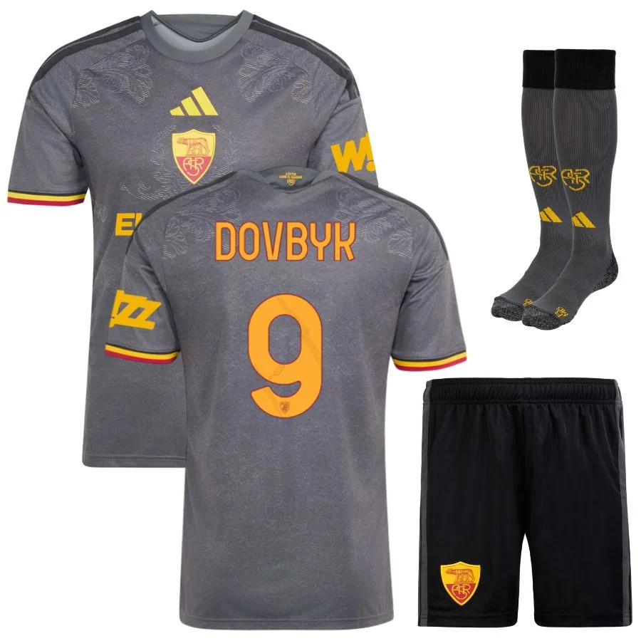 Maillot Kit Enfant AS Roma Third 2026 2027 Dovbyk
