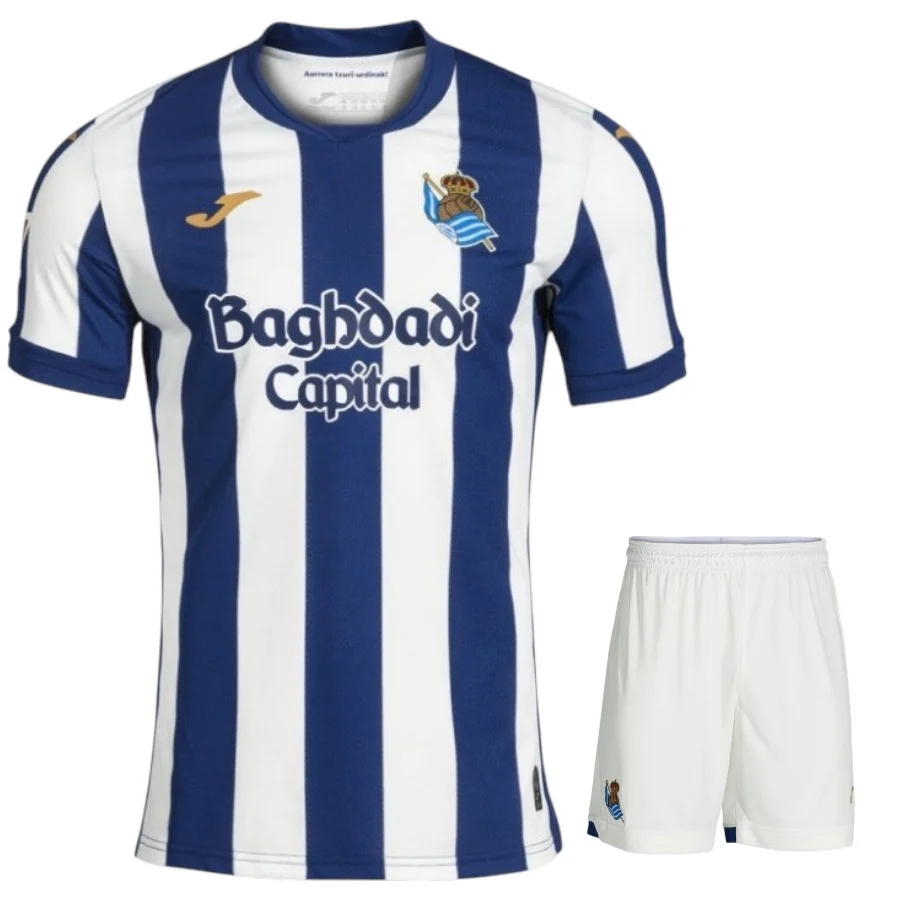 Maillot kit enfant real sociedad domicile 2026 2027 (1)