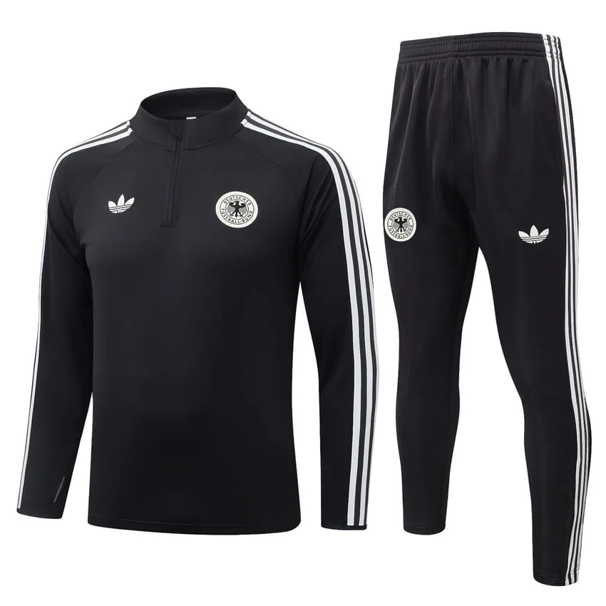 Survetement Allemagne Training 2026 2027 Noir Blanc