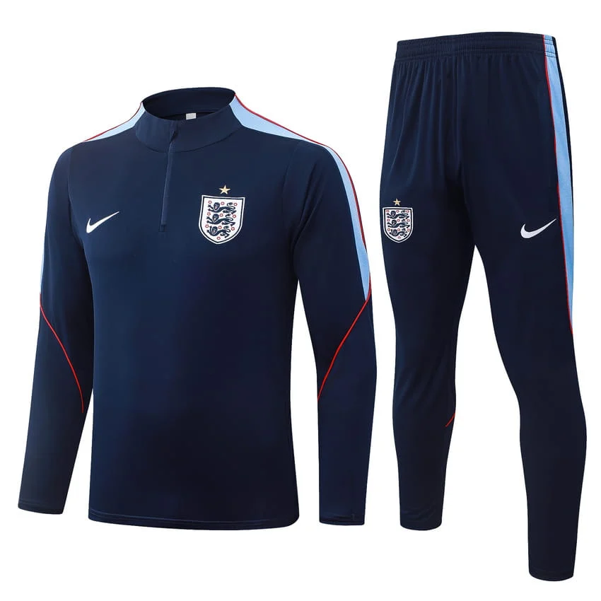 Survetement Angleterre Training 2026 2027 Bleu Sombre