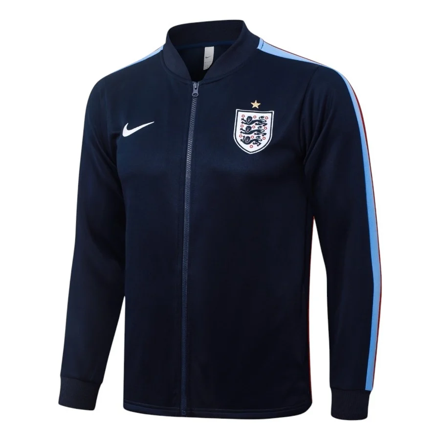 Survetement Angleterre Veste 2026 2027 Bleu Marine (4)