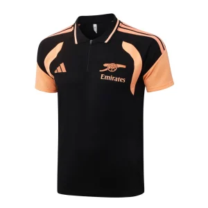 Survetement Arsenal Polo 2026 2027 Noir Orange