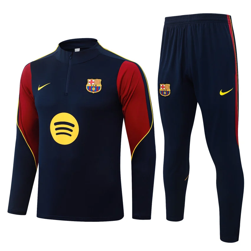 Survetement Barca Training 2026 2027 Bleu Nuit