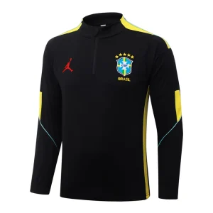 Survetement Bresil Training 2026 2027 Noir Jaune