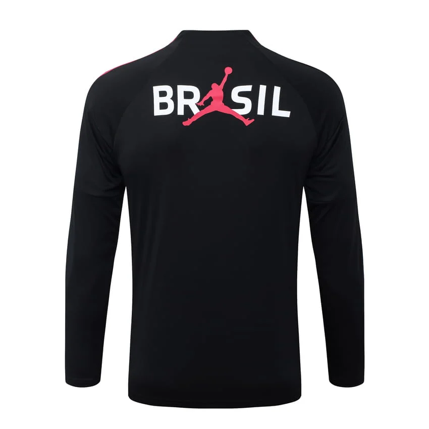 Survetement Bresil Training 2026 2027 Noir Rouge