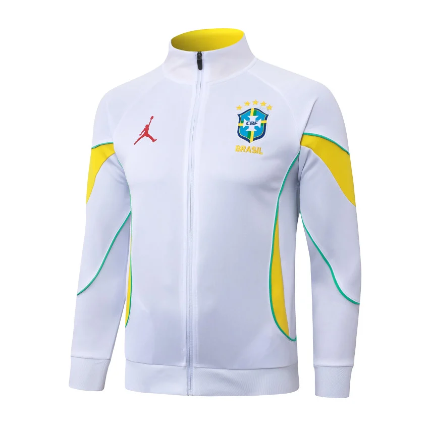 Survetement Bresil Veste 2026 2027 Blanc