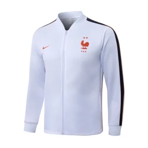 Survetement Equipe de France Veste 2026 2027 Blanc Bleu