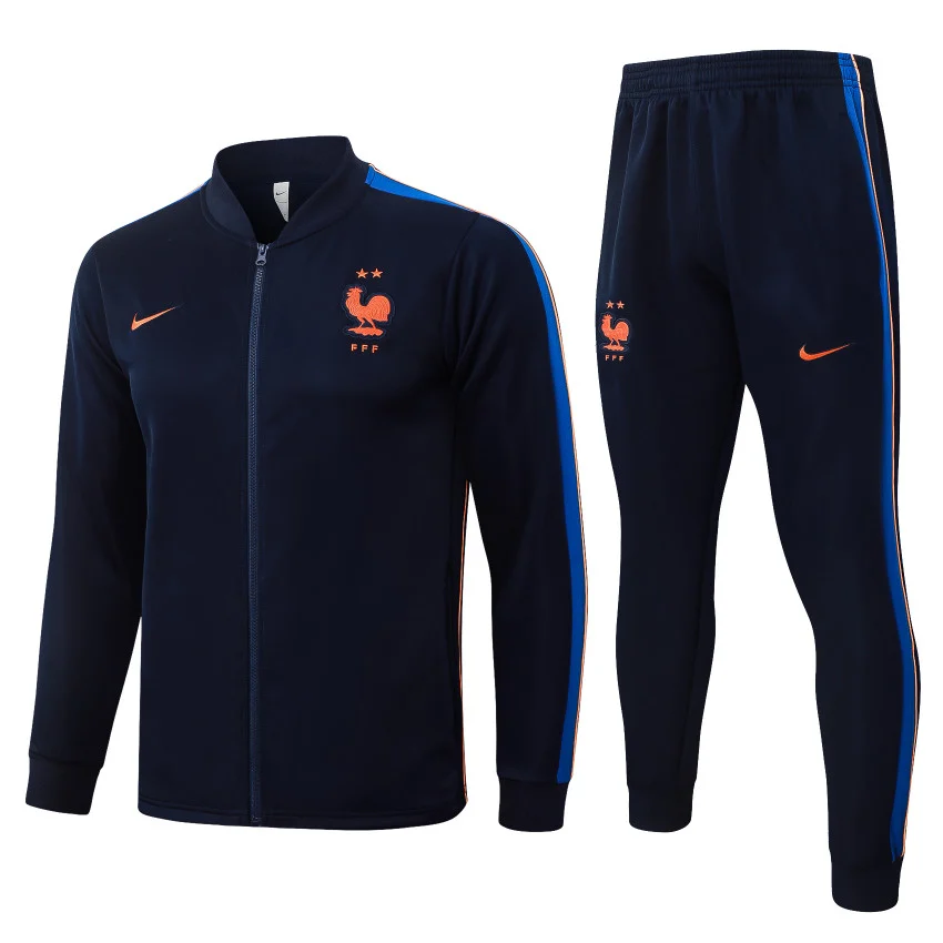 Survetement Equipe de France Veste 2026 2027 Bleu Sombre