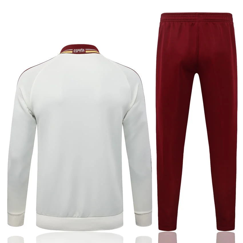 Survetement Espagne Veste 2026 2027 Blanc Rouge