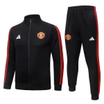 Survetement Manchester United Veste 2026 2027 Noir Rouge (1)