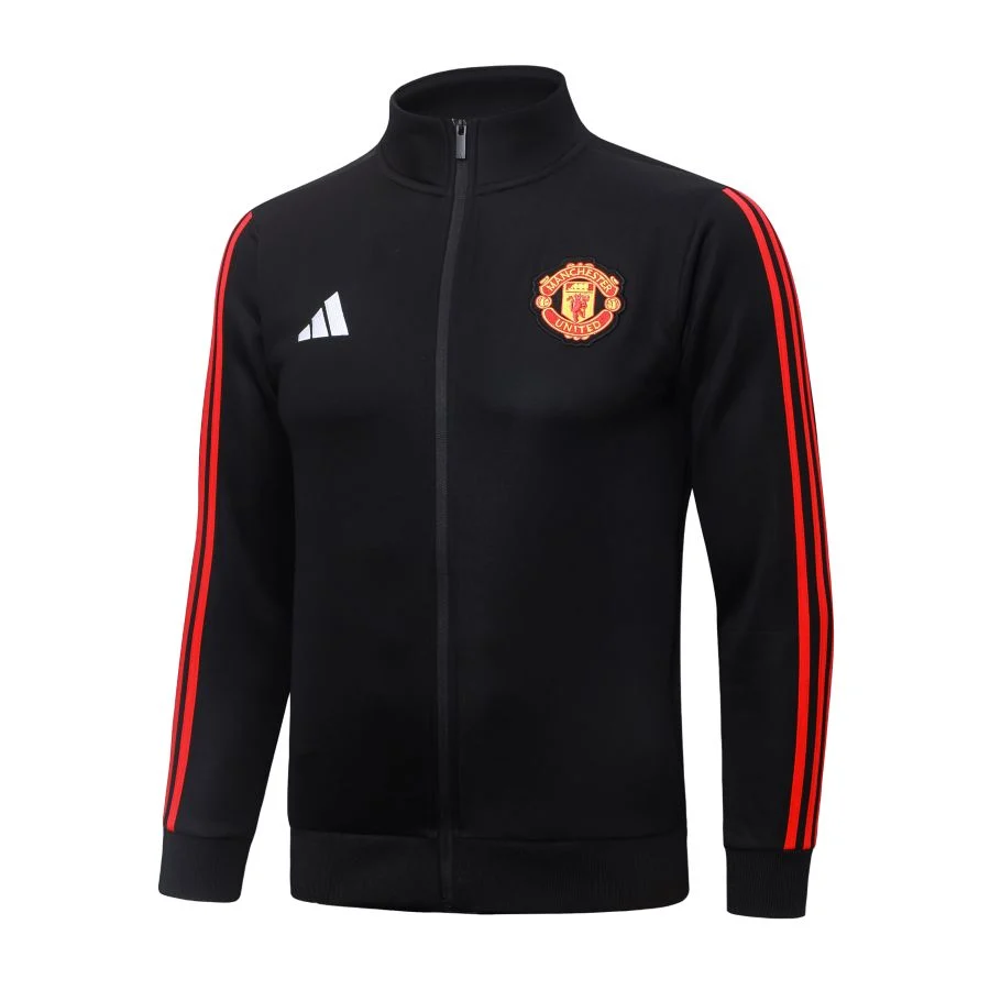 Survetement Manchester United Veste 2026 2027 Noir Rouge (4)