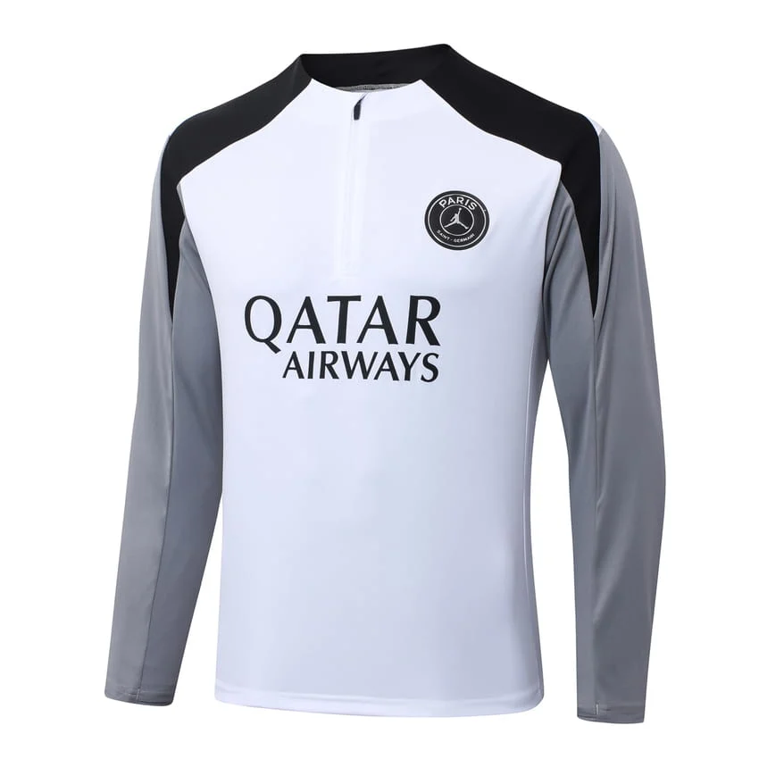 Survetement PSG Training 2026 2027 Blanc Gris