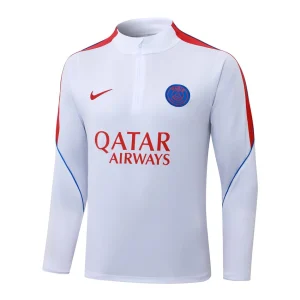 Survetement PSG Training 2026 2027 Blanc Rouge