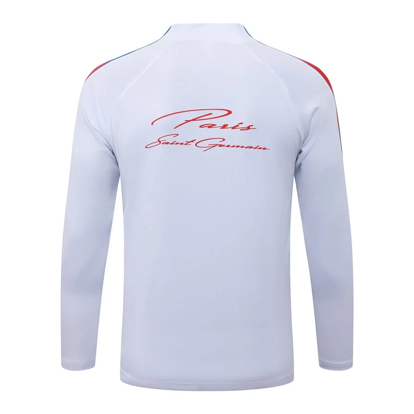 Survetement PSG Training 2026 2027 Blanc Rouge
