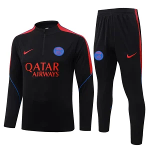 Survetement PSG Training 2026 2027 Noir Rouge