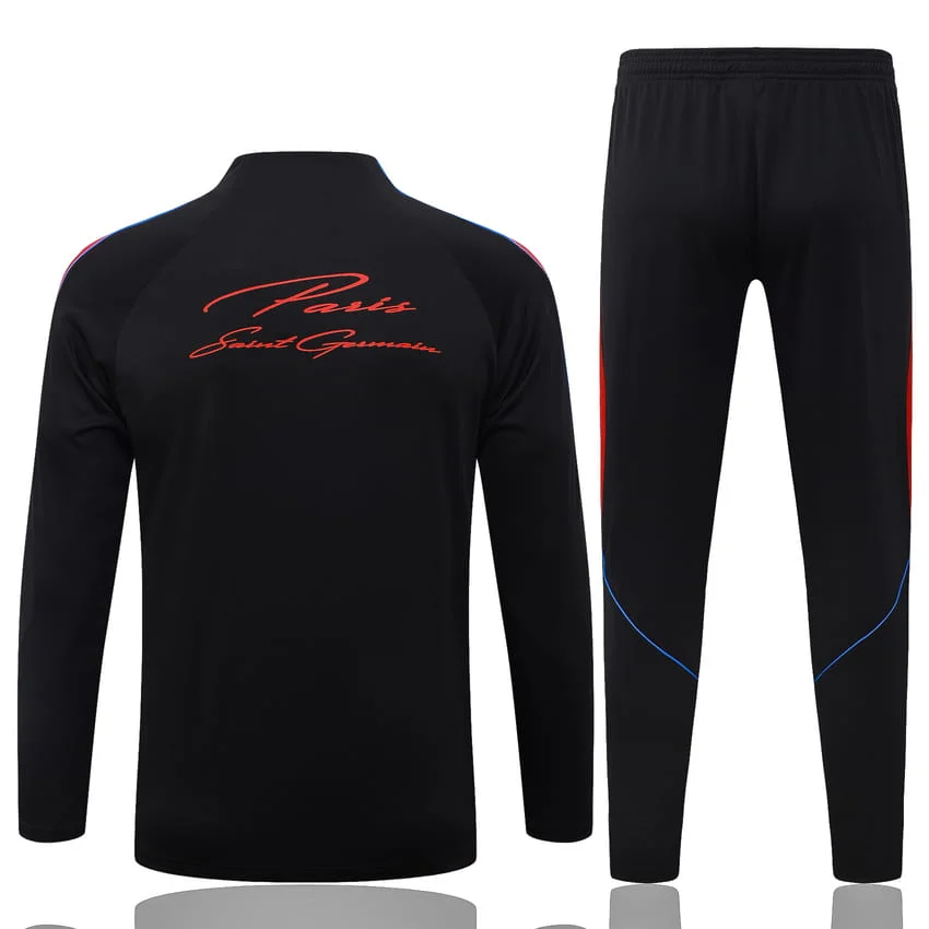 Survetement PSG Training 2026 2027 Noir Rouge