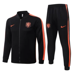 Survetement Pays Bas Veste 2026 2027 Noir Orange