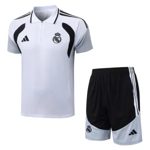 Survetement Real Madrid Polo 2026 2027 Blanc Noir
