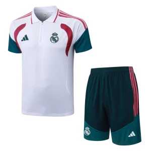 Survetement Real Madrid Polo 2026 2027 Blanc Rouge