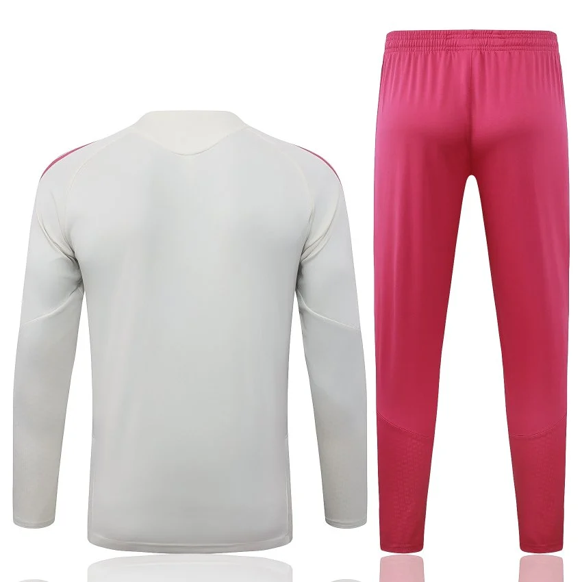 Survetement Real Madrid Training 2026 2027 Beige Rouge