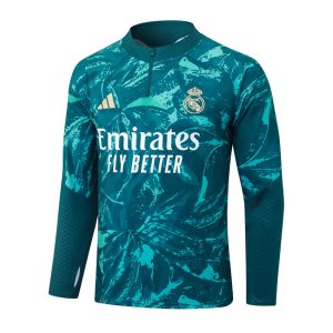 Survetement Real Madrid Training 2026 2027 Vert Nuit