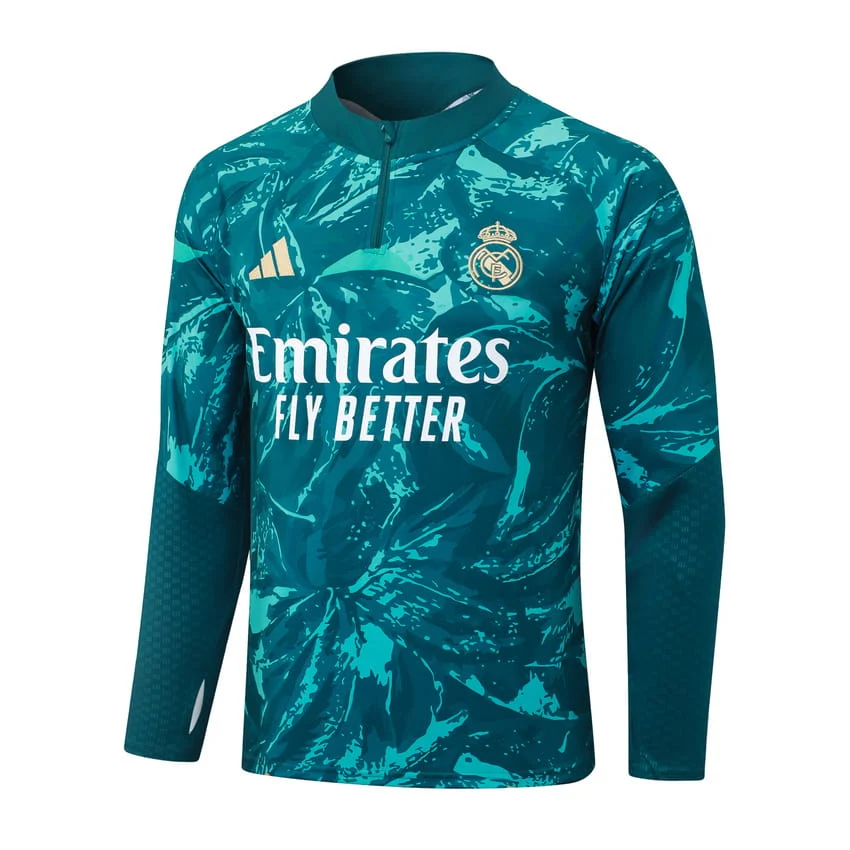 Survetement Real Madrid Training 2026 2027 Vert Nuit